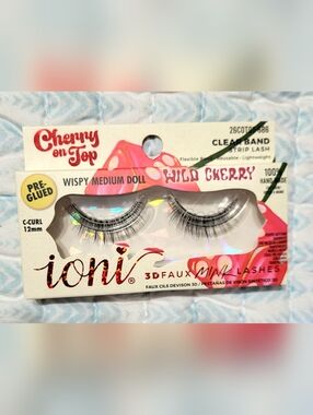 Wild Cherry Wispy Medium Doll 3D Faux Mink Lashes - Black
